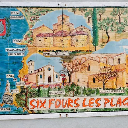 Daire Six Fours Les Plages - Le Brusc - Vue Mer, Climatise