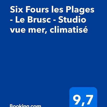 Appartamento Six Fours Les Plages - Le Brusc - Vue Mer, Climatisé Six-Fours-les-Plages